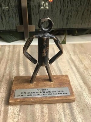 Ironman Hawaii1978 első trófea