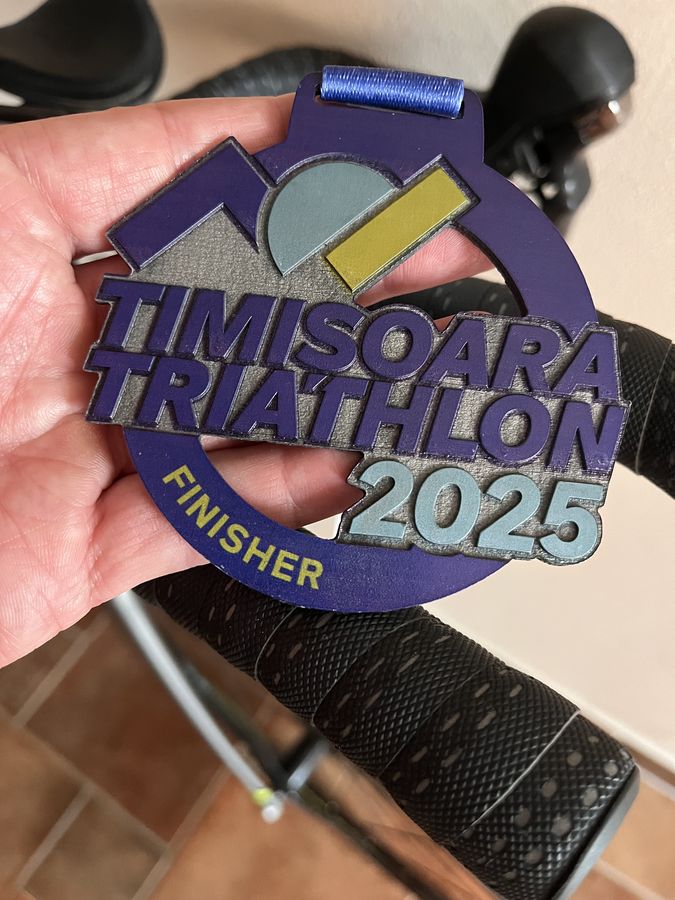 Temesvár Triatlon 2025 féltáv - érem